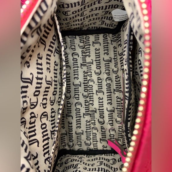 Juicy Couture Pink Flash Not Your Babe Satchel Crossbody Bag -NWT - Picture 9 of 10